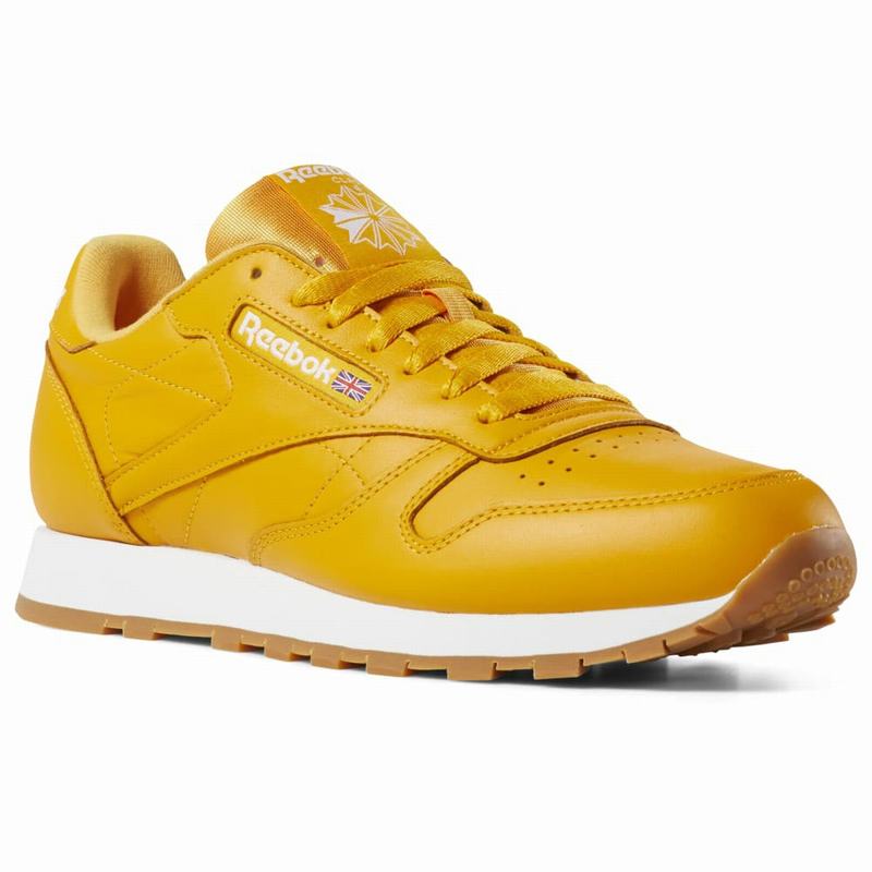 Tenisi Reebok Classic Leather Barbati Galbeni/Albi Romania VE7301GZ
